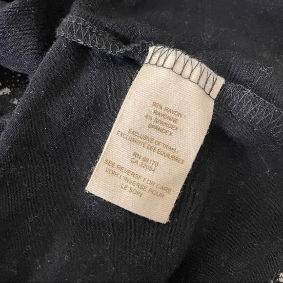 ASO TVD RARE Intimately Free People Black w/ White Floral Cami Tank Top - Picture 9 of 9